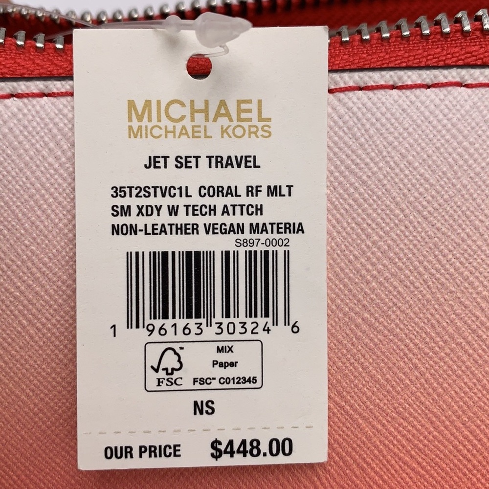 MICHAEL KORS SMALL XBODY SHOULDER BAG W TECH CORAL REEF MULTI COLOR - Picture 16 of 16